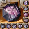 1 Stück K-Pop-Themen-Poster Regenschirm Tragbarer Faltregenschirm Eisenrahmen Loch Rippenstruktur Outdoor Heimregenschirm