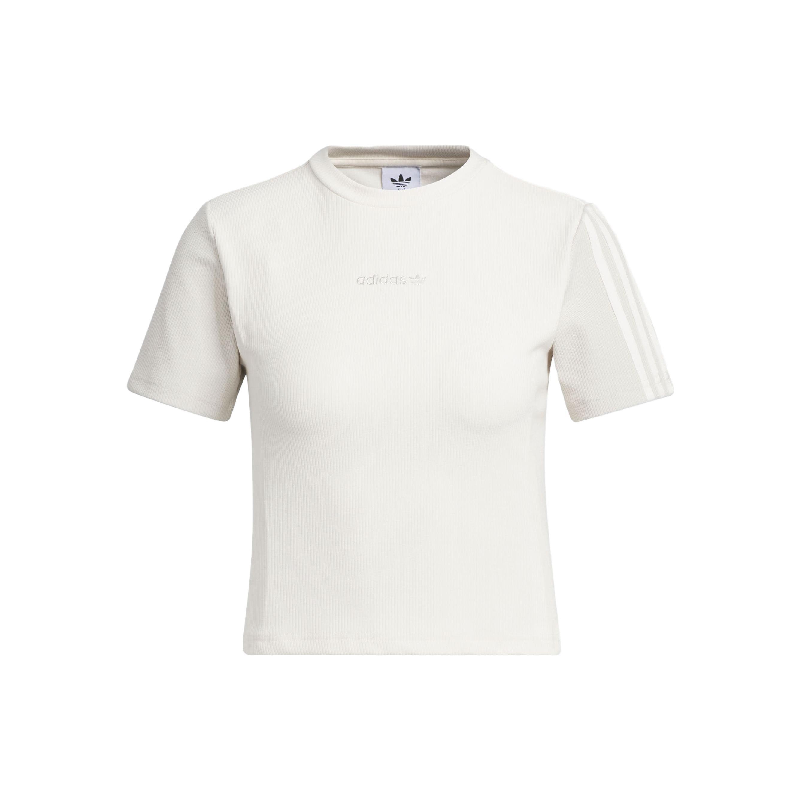 (WMNS) adidas originals Crop Tee White Women s IU4847 XS