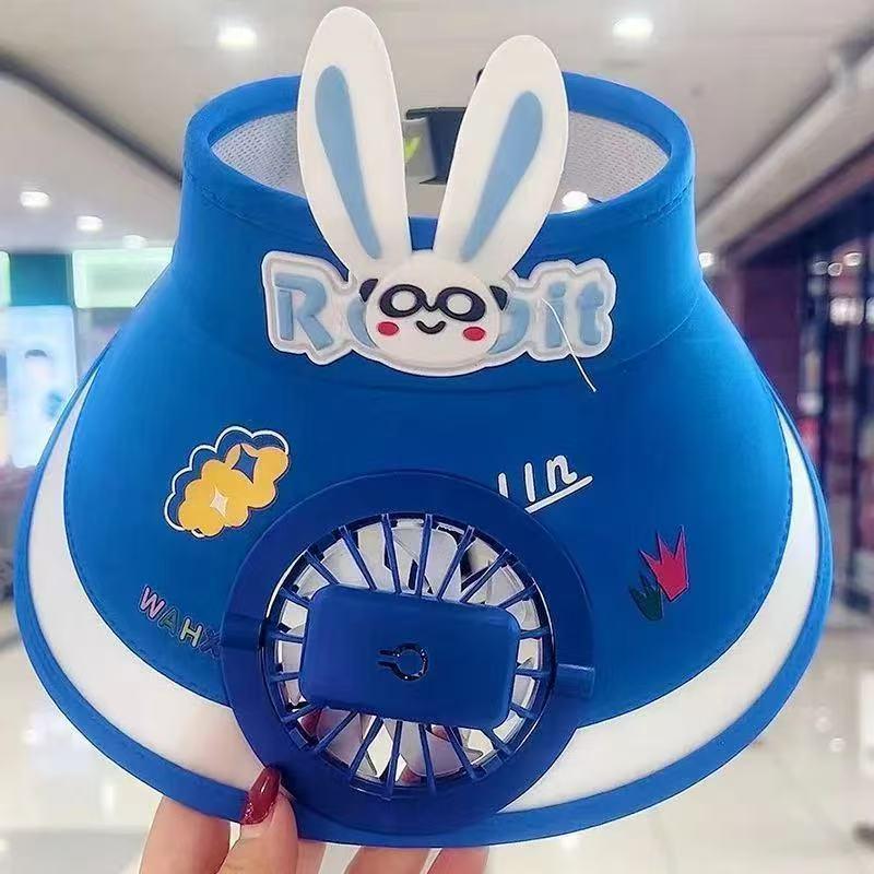 Kids' Rabbit Ear UV Protection Sun Hat - Spring/Summer Visor for Boys & Girls