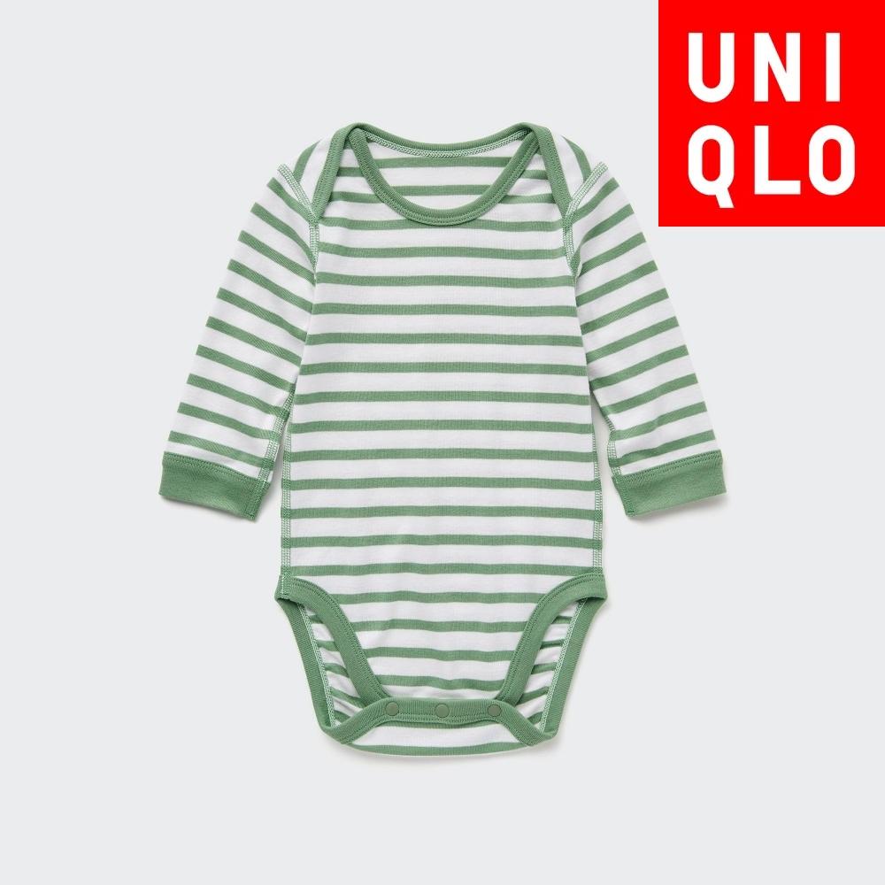 

Боди UNIQLO BN с длинными рукавами и каймой 1P 03 GRAY/BABY 70