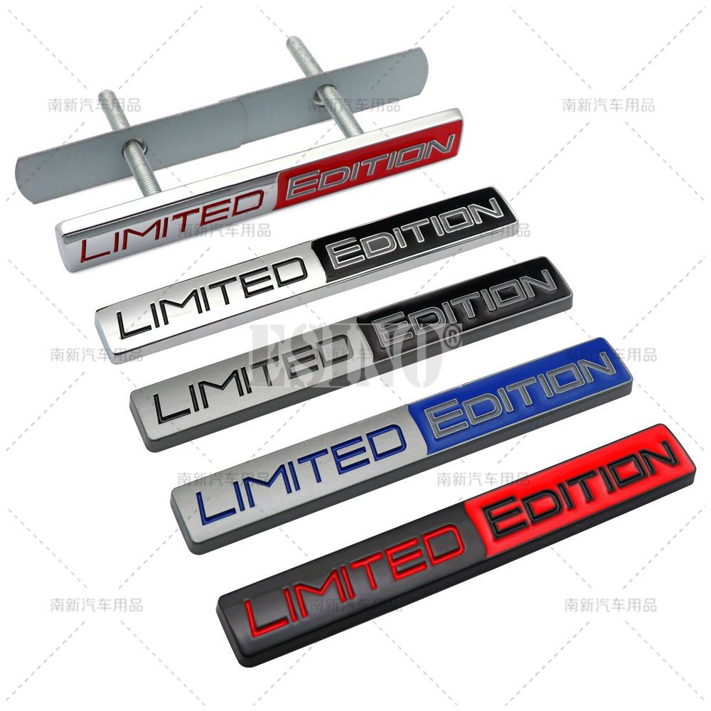 Car Styling 3D Limted Edition Decorative Metal Grill Emblem Rear Trunk Badge Fender Sticker Body Decal Car Accessories