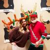 Inflatable Reindeer Antler Ring Toss Game, Fun Christmas Party Decor & Outdoor Lawn Game, Festive Family Activity