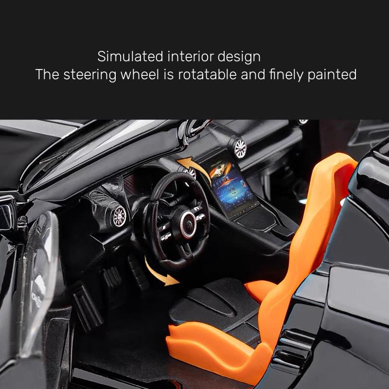 New 1/22 Benzs SL63 Supercar Alloy Model Car Toy Diecasts Metal Casting Sound and Light Car Toys for Children Vehicle