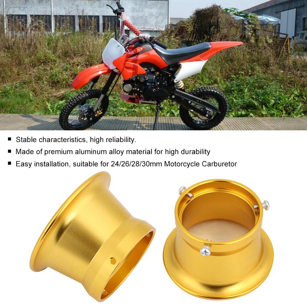 50mm Motorcycle Air Filter Interface Cup Wind Horn Cups for 24262830mm Carburetor Gold