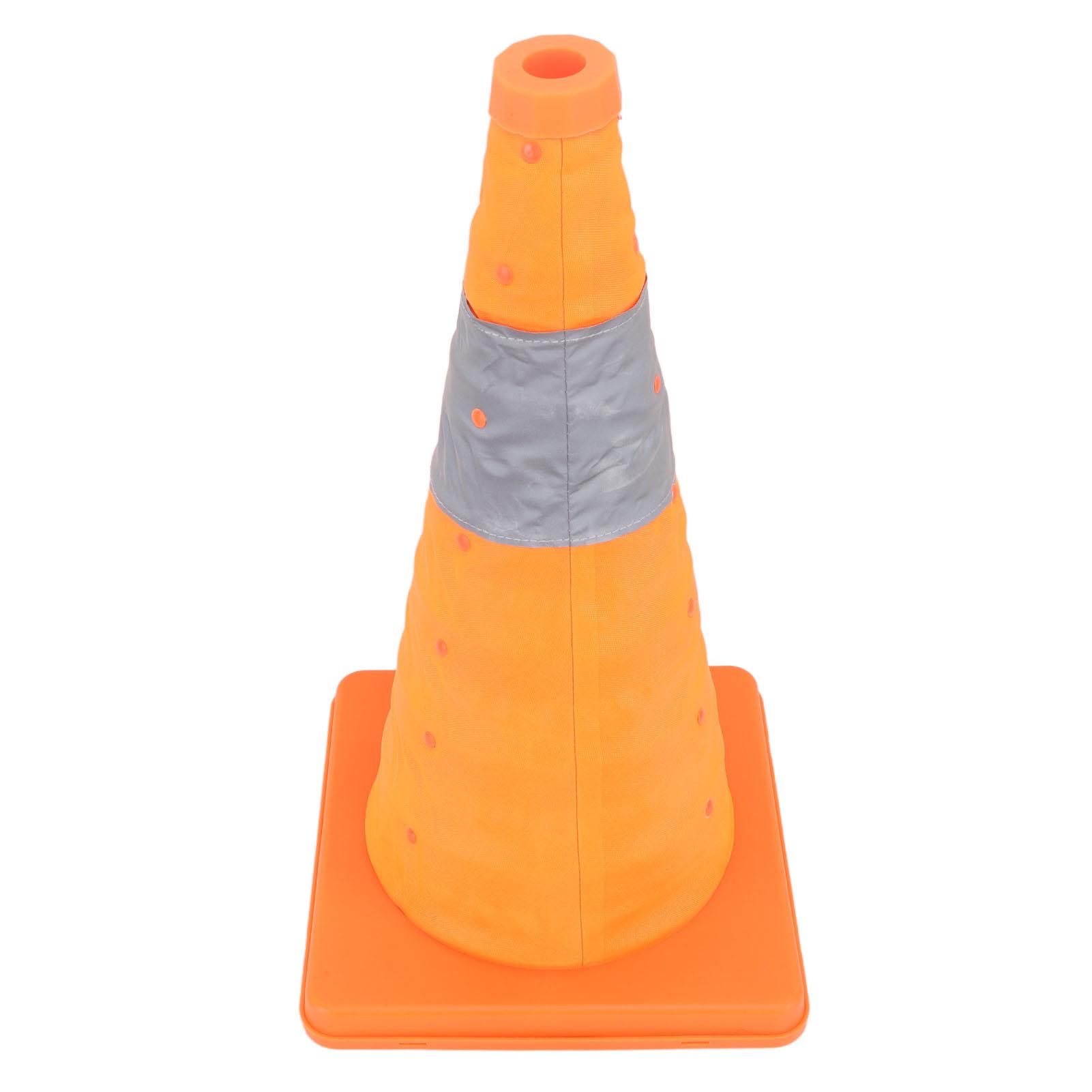 Светоотражающий конус безопасности 45x24,5x24,5 см, складной портативный мягкий конус безопасности дорожного движения для парковки на дороге