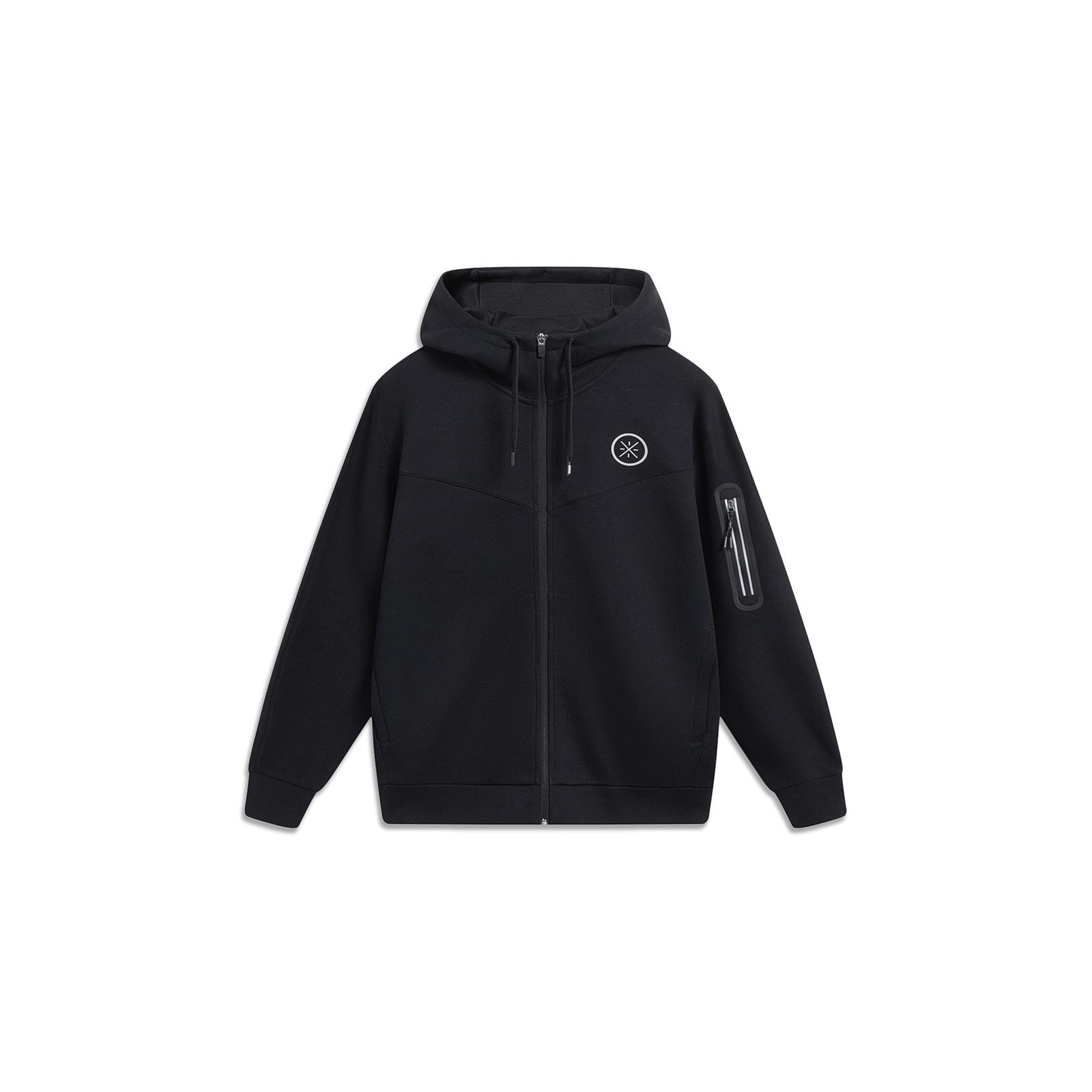 Li Ning Sweatshirts Men s Black Hooded Moderate Other AWDT145-1 S