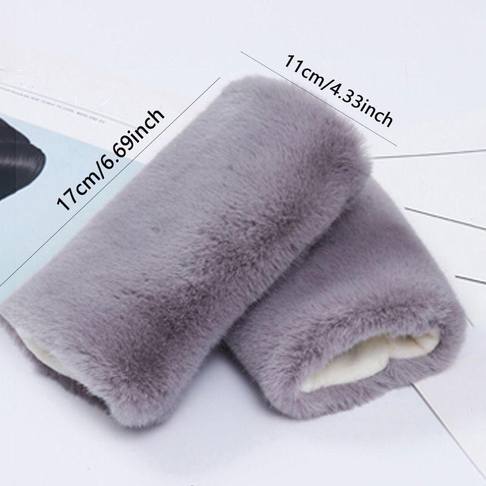 Touch Screen Half Finger Gloves Leopard Print Stylish Mittens Trend Faux Fur Gloves Outdoor Sports