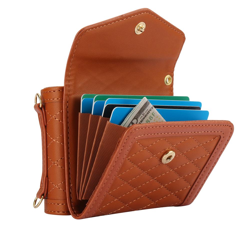 Crossbody Lanyard Leather Case for Samsung Galaxy Z Flip 6 5 4 3 Flip6 Flip5 Wallet Card Slot Holder Shockproof Phone Bags Cover