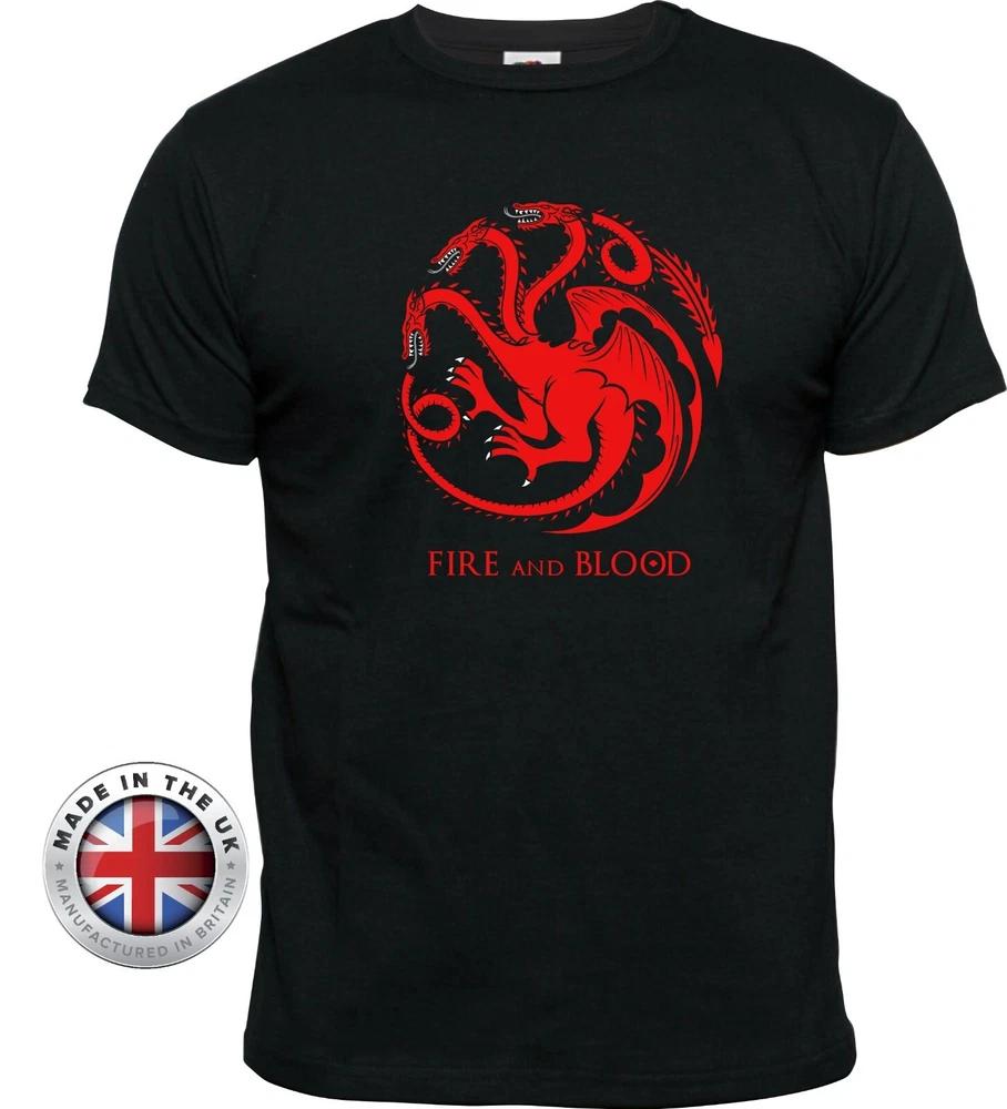 Game Of Thrones Tshirt Targaryen Tshirt Dragon Black T Shirt Unisex Ladies Fit