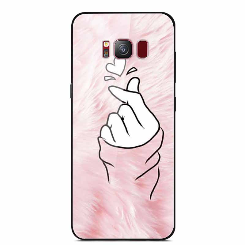 Glass Back Cover For Samsung S8 Plus Phone Case S8Plus Hard Tempered Glass Case For Samsung Galaxy S8 Plus Case S 8 Soft Edge