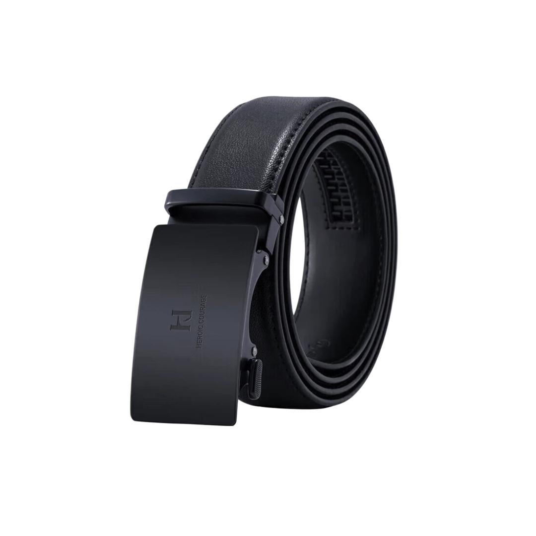 

HLA Men s Belt with Automatic Buckle, Leather Business Casual Waistband, 110cm-15cm чорний