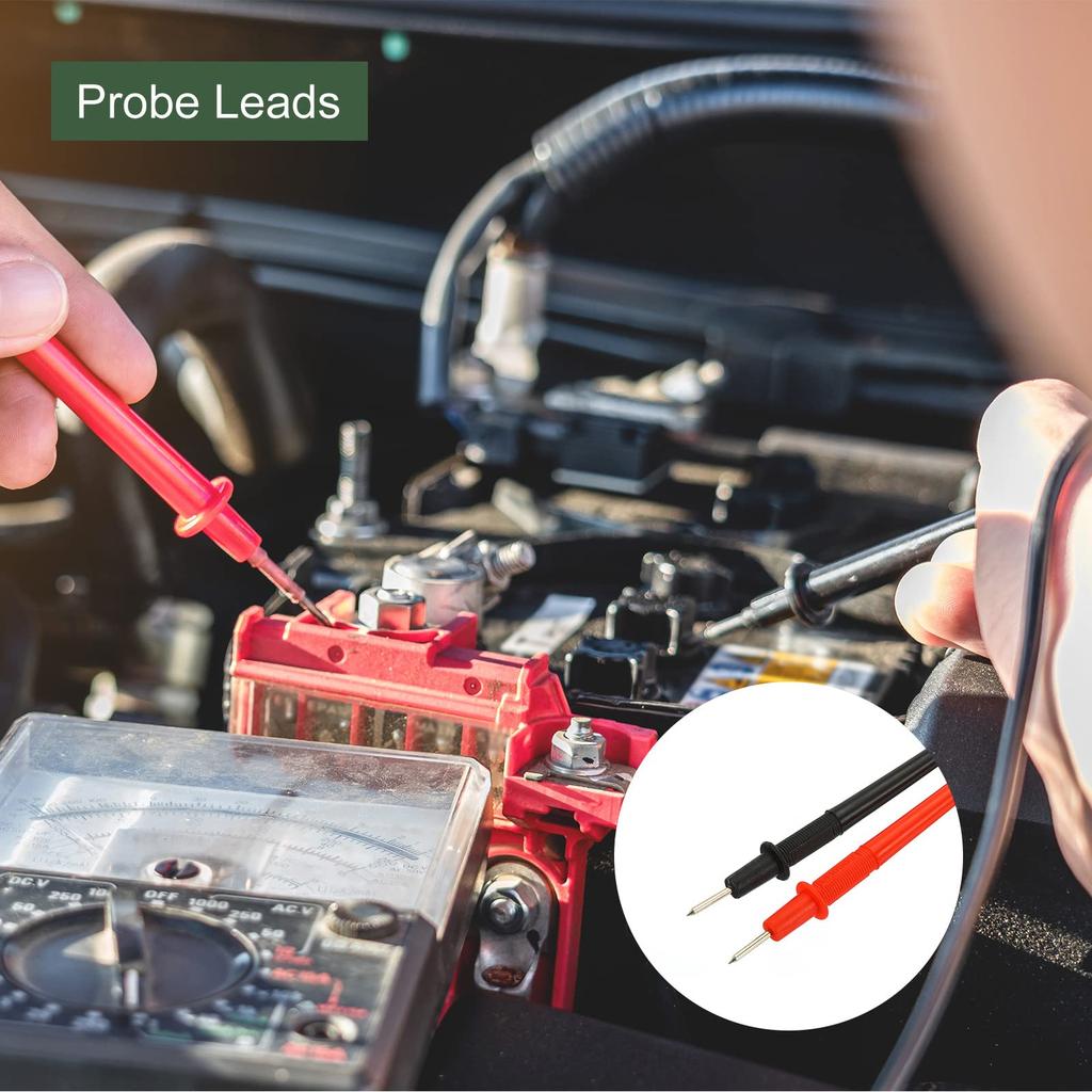 YOKIVE 2pcs Test Lead Multimeter Probe Cable with Banana Plug Ideal for Electronic Components