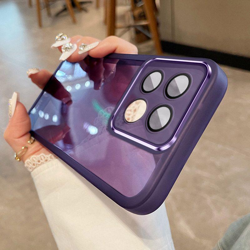 

EUCAGR For Xiaomi 14T Pro 5G Case Xiaomi 14T 5G Phone Case Shookproof Plating Silicone back cover For Xiaomi 14TPro 5G Xiaomi 14T фіолетовий