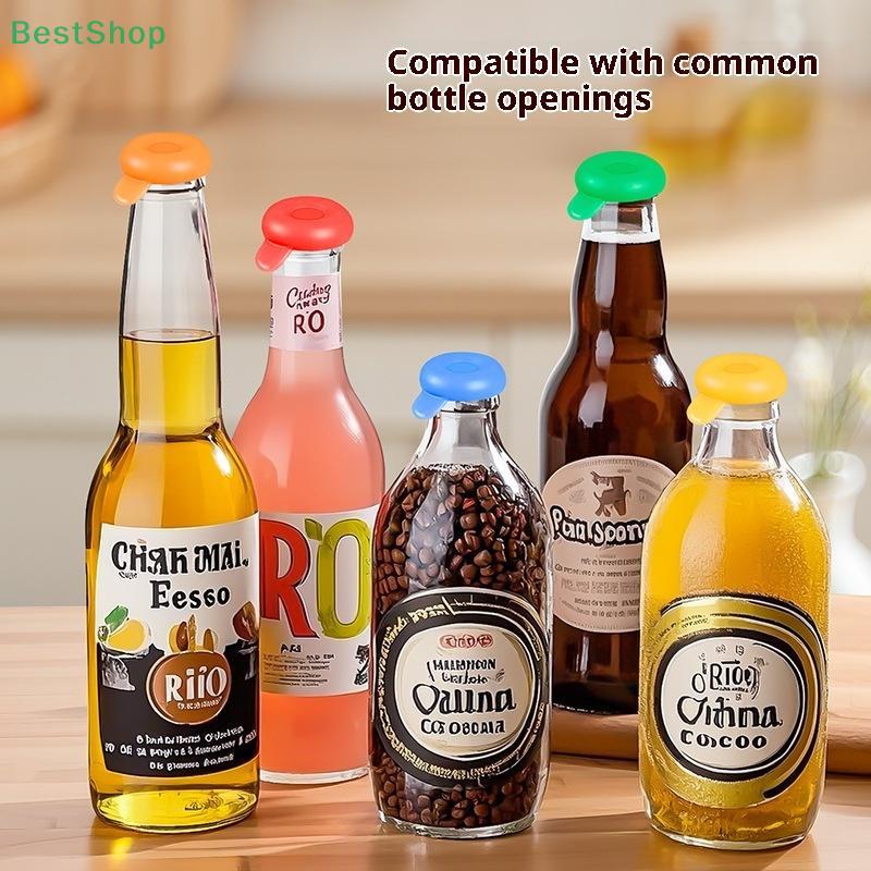 Silicone Beer Bottle Cap Leak-Proof Preservative Cover Bottle Cover Vinegar Soy Corktail Lid Wine Savers Bar Accessories
