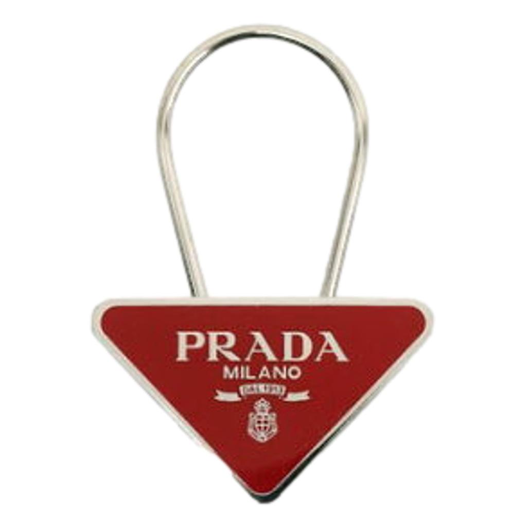 Keychain 1PS395 FUOCO [Prada] [Prada] [Outlet] ACCIAIO+SMALTO (Red) [Item]