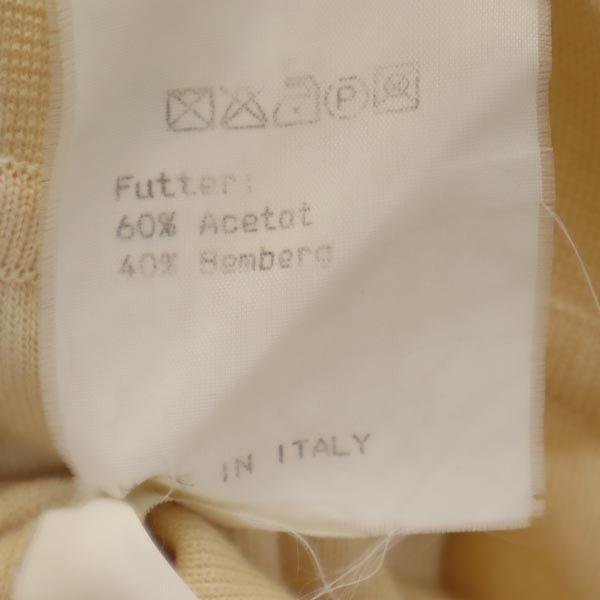 Chanel Made In Italy Mini Length Wool Knit Skirt 40 Pleated Switching Women Used