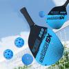 2 Stück Pickleballschläger Tragbar 4 Bälle für Fitnessstudio-Training Outdoor Blau