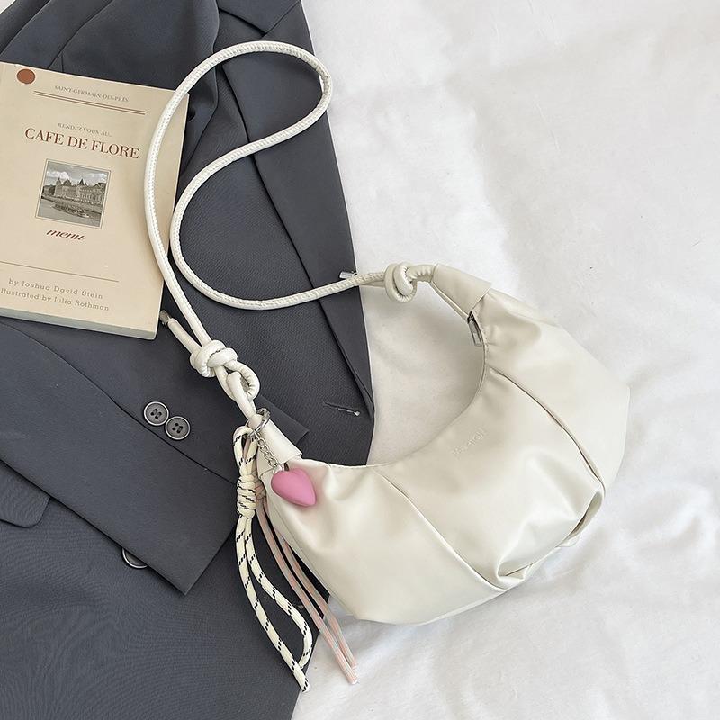 Lazy Wind Dumpling Bag Spring and Summer New Women's Bag Niche Design Shoulder Underarm Bag Macaron Croissant