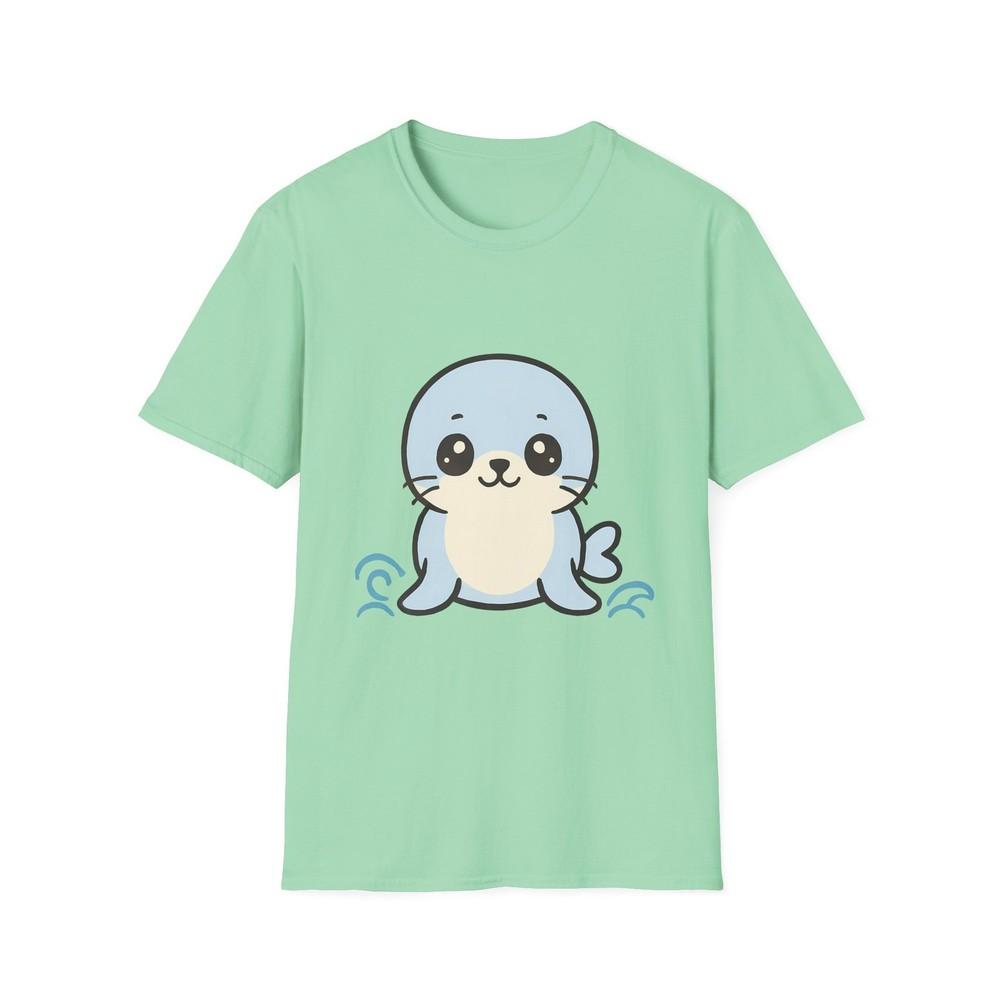 

Unisex Softstyle Cute Baby Seal T-Shirt | Ocean | Kawaii Animal 4XL
