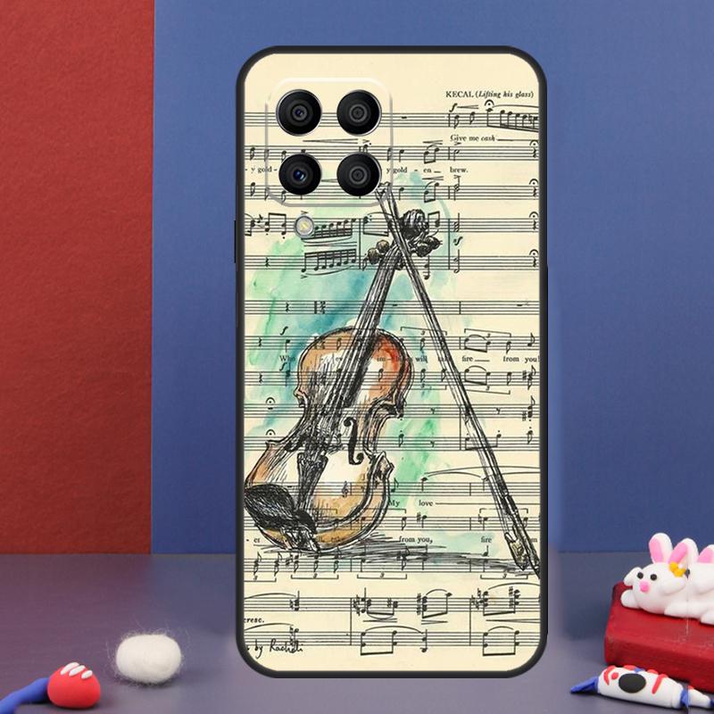 

Чехол для телефона Samsung Galaxy M31 M21 M11 M13 M54 M34 M14 M56 M36 M16 M53 M32 M52 M35 M55 M15 M06 с рисунком скрипки и пианино Samsung M23