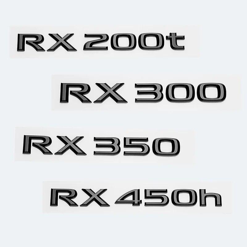 3D glänzend schwarze Buchstaben RX200t RX270 RX300 RX350 RX450h RX450hL HYBRID Emblem für LEXUS Auto Fender Trunk Rear Logo Aufkleber