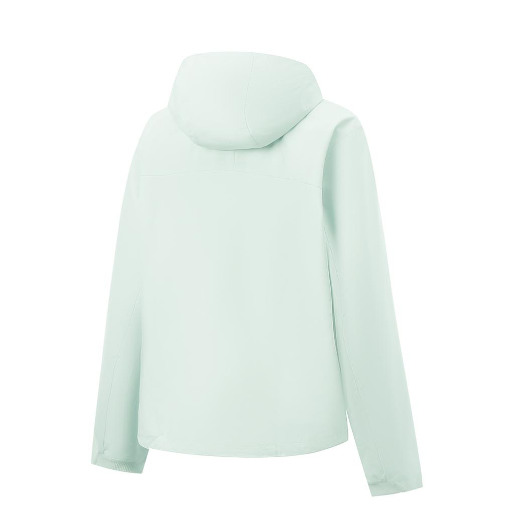 Li-Ning Solid Color Zipper Versatile Loose Hooded Windbreaker Women Outerwear AFDW102-11