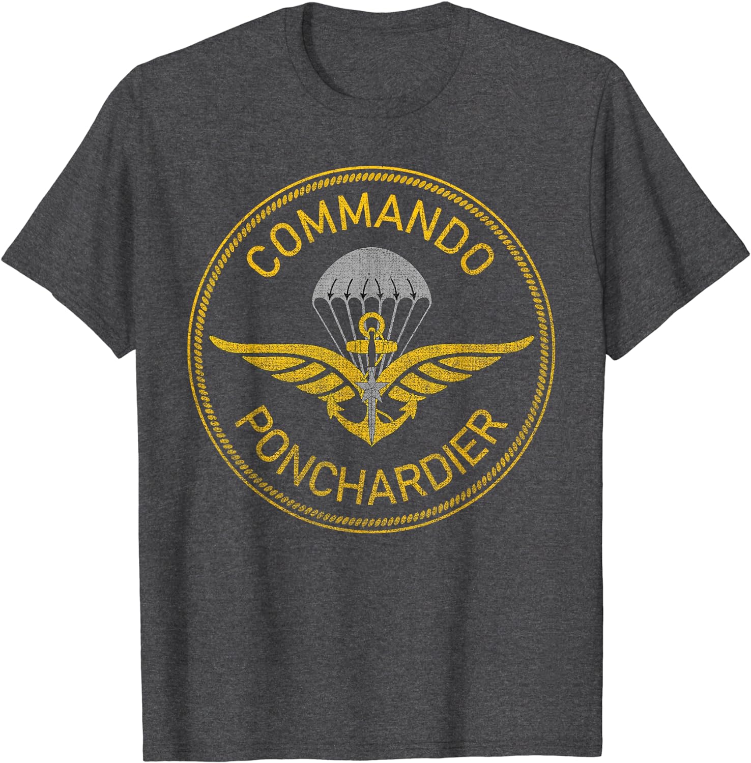 Ponchardier Commando French Special Forces Men TShirt Short Sleeve Casual Cotton ONeck Summer T Shirt S