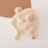 Ear Protection Baby Winter Hat Double Pom Pom Baby Bonnet Cartoon Pom Pom Hat  for Babies