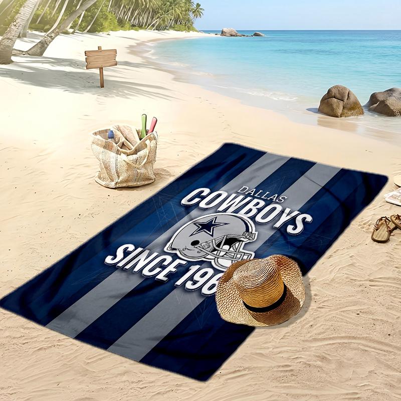 Asciugamano da Spiaggia Stampa Dallas Cowboys Morbido Portatile Asciugatura Rapida?Asciugamano Asciutto Per Piscina Vacanza Estiva Sport all'Aperto