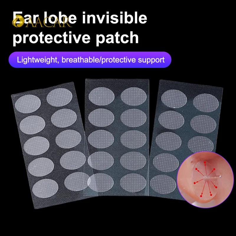 Adesivi Protettivi Invisibili per Lobo dell'Orecchio Set da 30/50/100/200 Cerotti Prevenire Stiramenti Lacrime Sollievo Indossare Orecchini Pesanti Comfort