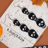 Acrylic Halloween Skull Bat Drop Dangle Earrings Multi-Layered Bat Stacking Earrings Dangle Earrings for Women Halloween Holiday