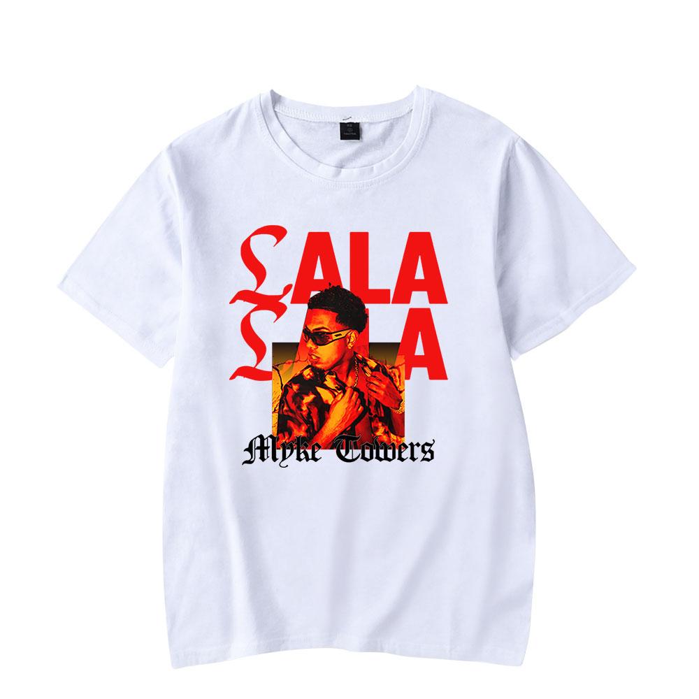 

Myke Towers LALA Photo Tshirts Album Tour Merch Women Unisex Fashion Casual Short Sleeve Tee Streetwear S
