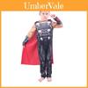 Kinder Thor Kostüm mit aufgedrucktem Design Perfekt für Halloween und Cosplay