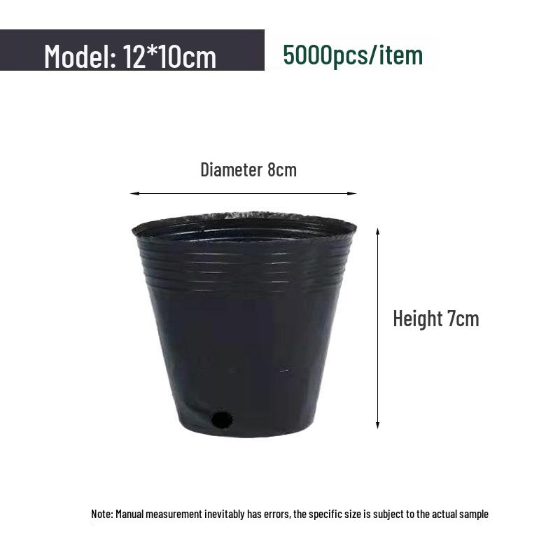 Nutrient Seedling Tray: Disposable Black Plastic Cup for Gardening and Planting Flowers or Vegetables