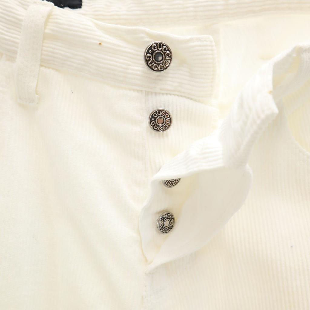 Gucci Made In Italy Corduroy Slim Pants 44 White Men's Used