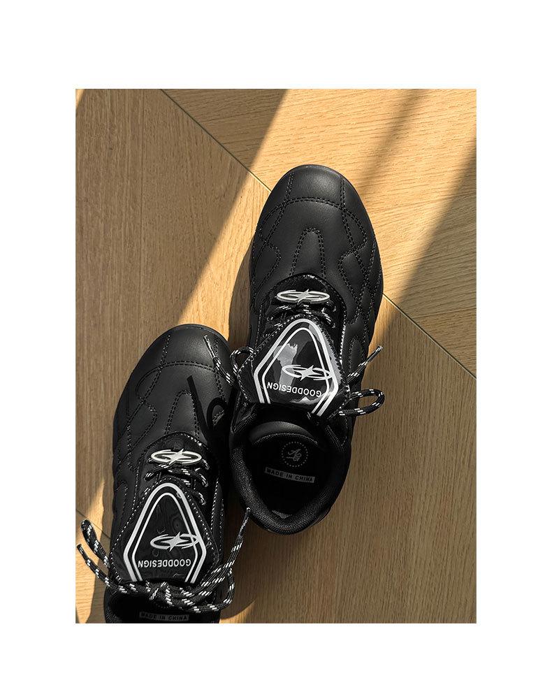 Turbo Racing Unisex Thin-Soled Black Casual Soccer and Commuting Shoes