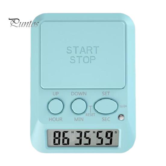 

Обучающий таймер для учебы, обратный отсчет даты, таймер со звуковым сигналом и световым сигналом, многофункциональные электронные часы, таймеры, симпатичный цифровой таймер для перерыва в спортзале синий
