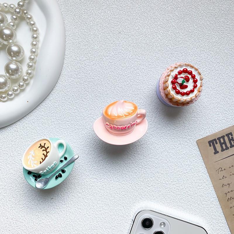 Leisure Afternoon Tea Coffee Mobile Phone Airbag Holder Desktop Support Stable Watching Binge Tool Portable Ring