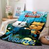 Custom Name Octonauts Adventure Log Flannel Blanket For Super Soft Cute Comfort Blanket For Travel Bedding Couch Sofa Blanket