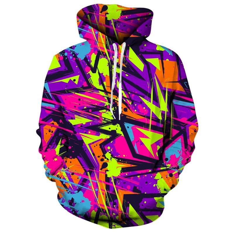Men's Hoodies  Animal Cat Print 3D Patternv Hooded Autumn Pullover Sweatshirt With Pocket Hoodie Streetwear Loose Comfortable
