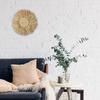 Natural Raffia Woven Bohemian Wall Decoration 40CM Round Wall Accents Handmade Scandinavian Hanging Decoration Boho Home Decor
