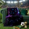 Black Panther Flight Throws Blanket Flannel Blankets Plush for Couch Bed Gifts for Men Women Travel picnic blanket Christmas fan gifts