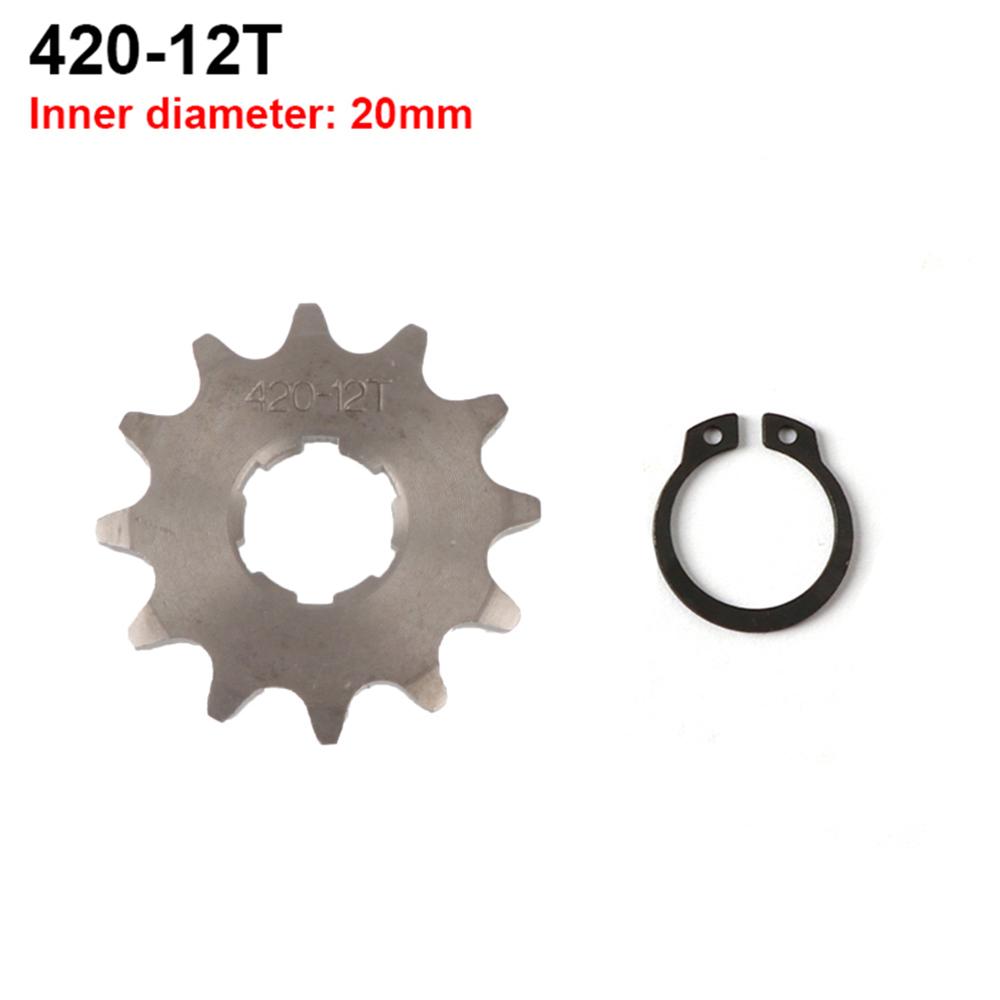 Front Engine 420# 17mm 20mm 10T-19T Toothed Sprocket & Fixed Plate Lock For Dirt Pit Monkey Dax Bike Go Kart ATV Quad Motorcycle