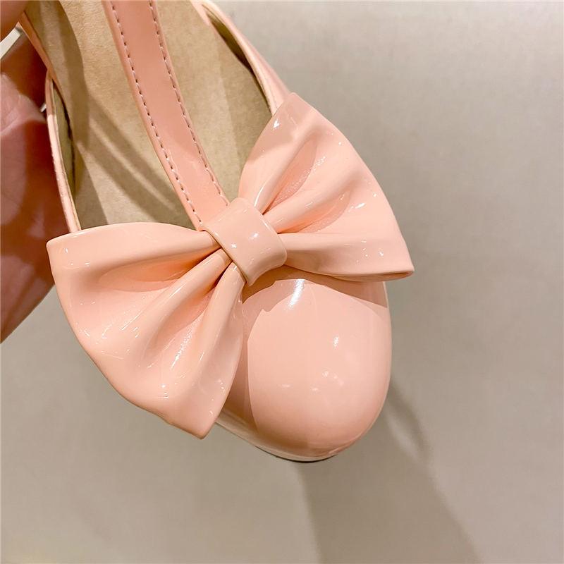 Women's high heels, single shoes, sweet waterproof platform, thick heels, low cut shoes, plus size, versatile sandals