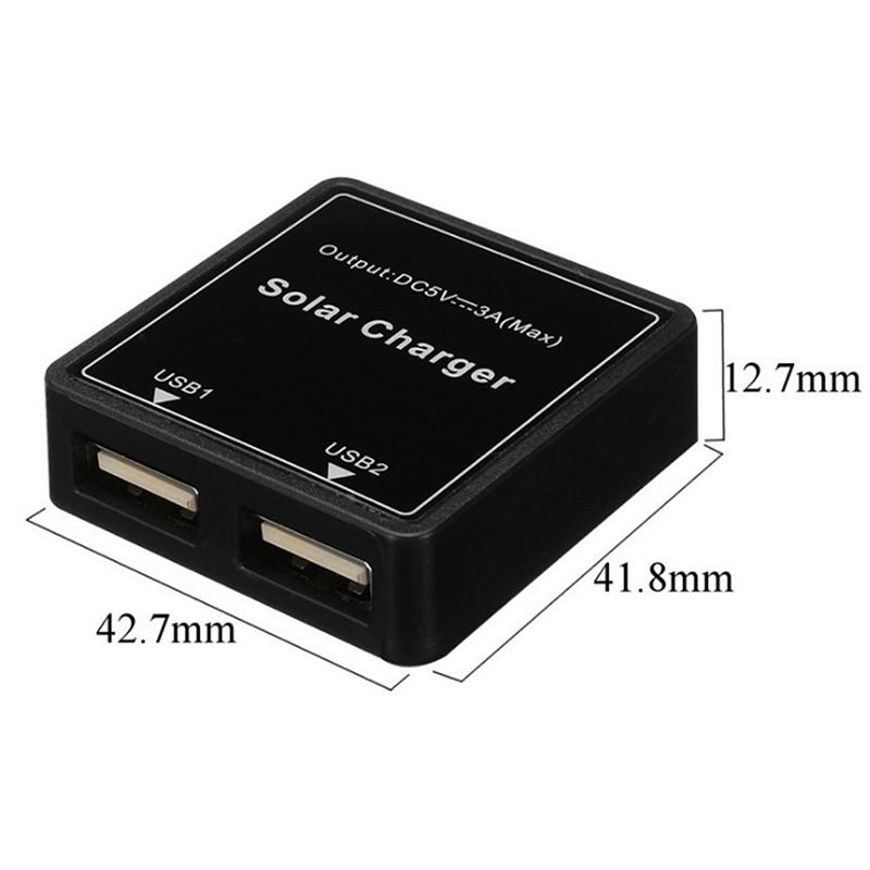 5V 3A Солнечная панель Power Bank Двойной USB Зарядка Регулятор напряжения Зарядное устройство Для цифровых продуктов Телефон Вентилятор MP3 MP4