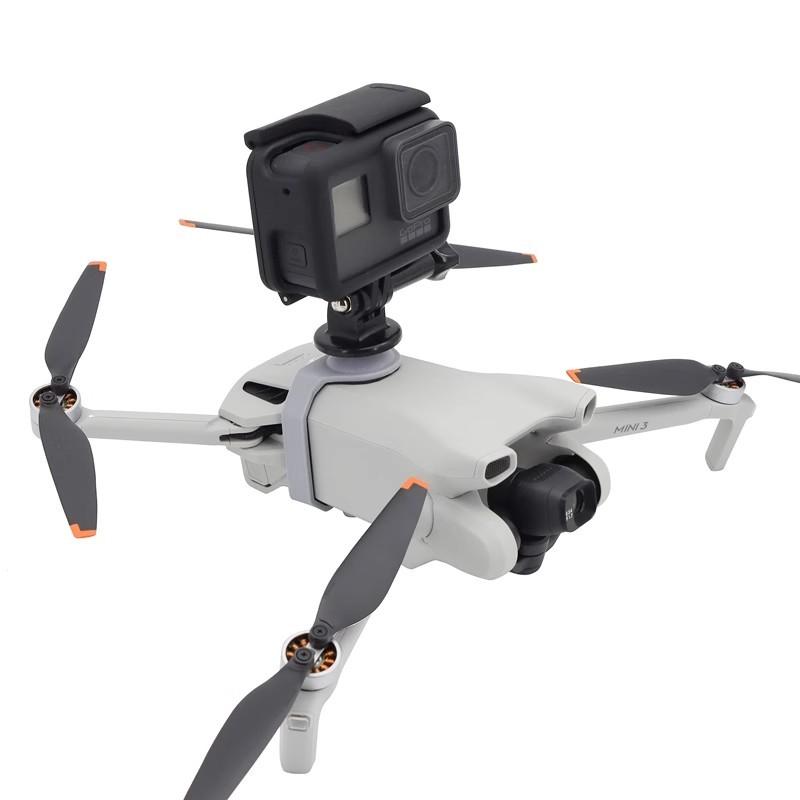 Sports Camera Drone Mounts for Gopro/DJI Action /Insta360 Fixed Base Bracket for DJI Mini 3 /mini 3pro Drone Accessories