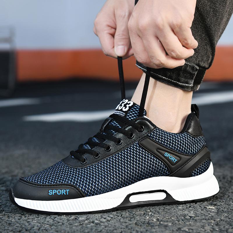 Shoes Men Sneakers Relax Breathable Soft Mesh Men Casual Shoes Invisible Height Increase Shoes Taller Sports Running Couple Comf