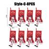 Hanging Christmas Santa Claus Snowman Decorative Gift Socks Christmas Tree Ornaments Scene Setup Cute Christmas Candy Gift Bag