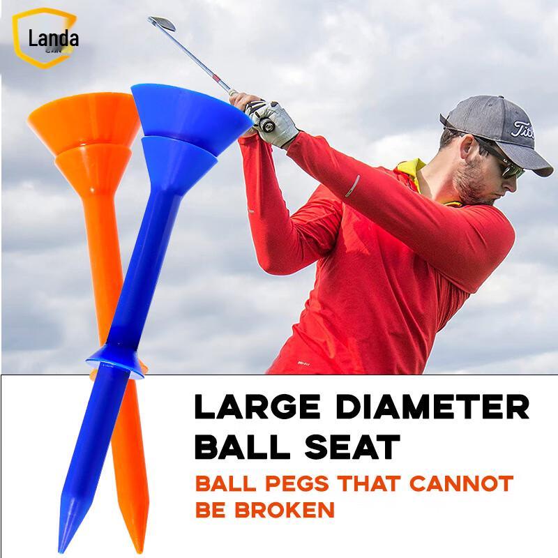 Landa 83mm Mixed Color Plastic Golf Tees