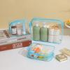 Large Capacity Transparent PVC Makeup & Toiletry Bag for Convenient Travel